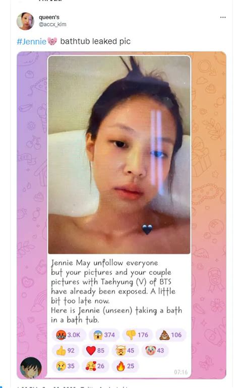 jennie kim bathtub|YG makes statement on leaked photos of。